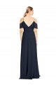 Lxue Chiffon A-Line Sleeveless Dark Navy Bridesmaid Dress Sheffield