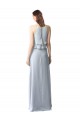 Soft Chiffon A-Line Long Sleeveless Light Sky Blue Bridesmaid Dresses Sheffield