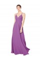 Soft Chiffon A-Line Long Sleeveless Criss Cross Back Dahlia Bridesmaid Dresses Sheffield