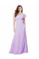 Soft Chiffon A-Line Long Sleeveless Lilac Bridesmaid Dress Sheffield