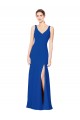 Chiffon Sheath Long Sleeveless Low Back Bridesmaid Dress / Evening Dress Sheffield
