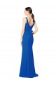 Chiffon Sheath Long Sleeveless Low Back Bridesmaid Dress / Evening Dress Sheffield