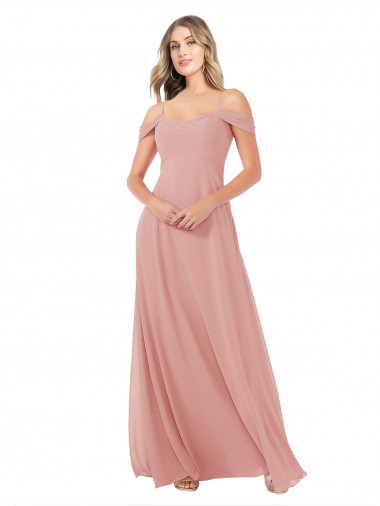 Soft Chiffon A-Line Sleeveless Bliss Pink Bridal Party Dress Sheffield