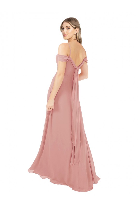 Soft Chiffon A-Line Sleeveless Bliss Pink Bridal Party Dress Sheffield