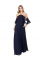 Soft Chiffon A-Line Long Flutter Sleeves Formal Dress / Bridesmaid Dress Sheffield