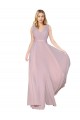 Soft Chiffon A-Line Long Sleeveless V-Back Formal Evening Gown / Prom Dress / Bridesmaid Dress Sheffield