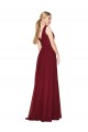 Soft Chiffon A-Line Sleeveless Burgundy Formal Dress / Bridesmaid Dress Sheffield