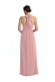 Soft Chiffon A-Line Sleeveless Dusty Pink Semi Formal Evening Dress / Bridesmaid Dress Sheffield