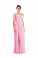 Soft Chiffon Trumpet Long Sleeveless Barely Pink Evening Dresses Sheffield