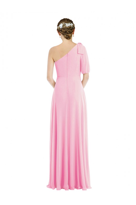 Soft Chiffon Trumpet Long Sleeveless Barely Pink Evening Dresses Sheffield