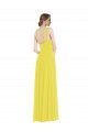 Soft Chiffon A-Line Long Sleeveless Semi Formal Evening Dress / Bridesmaid Dress Sheffield