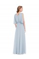 Soft Chiffon A-Line Long Half Sleeves Evening Gown / Bridesmaid Dress Sheffield