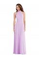 Soft Chiffon A-Line Sleeveless Lilac Semi Formal Evening Dress / Bridesmaid Dress Sheffield