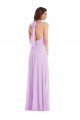 Soft Chiffon A-Line Sleeveless Lilac Semi Formal Evening Dress / Bridesmaid Dress Sheffield