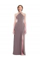 Soft Chiffon A-Line Sleeveless Dusty Rose Formal Evening Gown / Bridesmaid Dress Sheffield