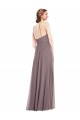 Soft Chiffon A-Line Sleeveless Dusty Rose Formal Evening Gown / Bridesmaid Dress Sheffield