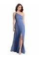 Soft Chiffon A-Line Long Sleeveless Flirty Slit Evening Dresses Sheffield