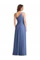 Soft Chiffon A-Line Long Sleeveless Flirty Slit Evening Dresses Sheffield