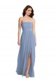 Soft Chiffon Long Sleeveless Front Slit Evening Dresses Sheffield