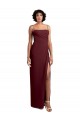 Soft Chiffon A-Line Long Sleeveless Open Back High Side Slit Bridesmaid Dresses Sheffield