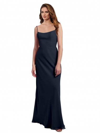 Soft Chiffon A-Line Long Sleeveless Open Back Evening Dress / Bridesmaid Dress Sheffield