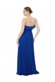 Soft Chiffon A-Line Long Sleeveless Royal Blue Bridesmaid Gowns Sheffield