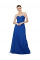 Chiffon A-Line Long Sleeveless Royal Blue Keyhole Back Bridesmaid Dress / Evening Dress Sheffield