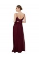 Soft Chiffon A-Line Long Sleeveless Scoop Neck Keyhole Back Bridesmaid Dresses Sheffield