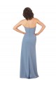 Soft Chiffon Sheath Long Sleeveless Burgundy Bridesmaid Dress Sheffield