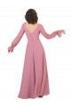 Soft Chiffon A-Line Long Long Sleeves Formal Dress / Bridesmaid Dress Sheffield
