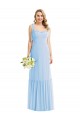 Soft Chiffon A-Line Long Sleeveless Spaghetti Straps Evening Dresses Sheffield
