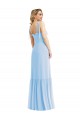Soft Chiffon A-Line Long Sleeveless Spaghetti Straps Evening Dresses Sheffield
