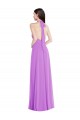 Soft Chiffon A-Line Long Sleeveless Backless Formal Evening Gown / Bridesmaid Dress Sheffield