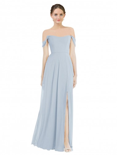 Soft Chiffon A-Line Long Flounce Sleeves Semi Formal Evening Dress / Bridesmaid Dress Sheffield