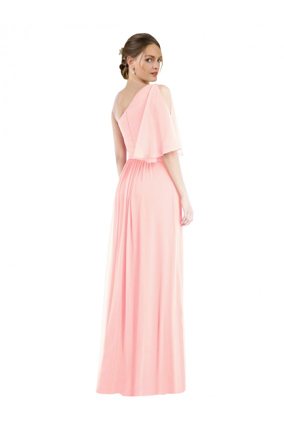 Soft Chiffon A-Line Long Bell Sleeves Semi Formal Evening Dress / Bridesmaid Dress Sheffield