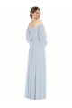 Soft Chiffon A-Line Long Puff Sleeves Formal Evening Gown / Bridesmaid Dress Sheffield