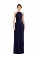 Soft Chiffon Long Sleeveless Open Back Semi Formal Evening Dress / Bridesmaid Dress Sheffield