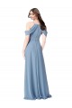Soft Chiffon A-Line Long Sleeveless Evening Dress / Bridesmaid Dress Sheffield