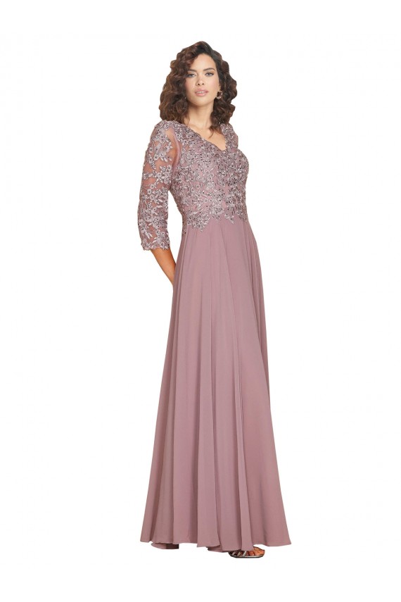 Soft Chiffon A-Line Long Long Sleeves Prom Dress / Bridesmaid Dress Sheffield