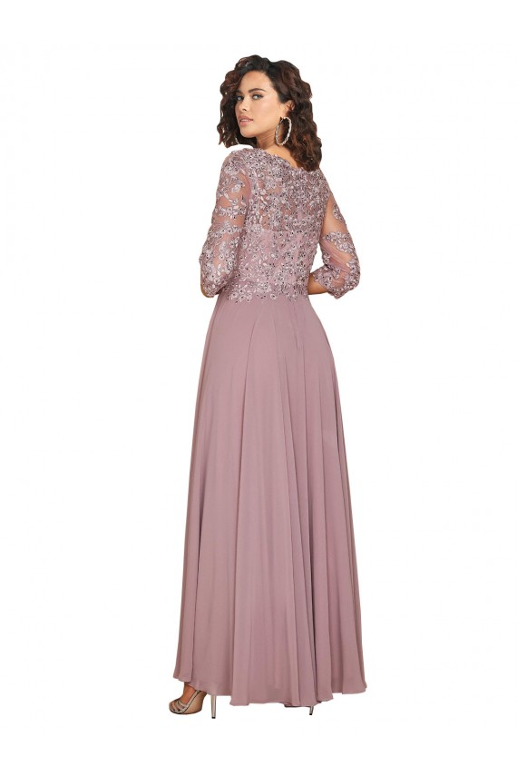 Soft Chiffon A-Line Long Long Sleeves Prom Dress / Bridesmaid Dress Sheffield