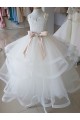 Tulle & Lace Ball Gown Long Sleeveless Flower Girl Wedding Dress Sheffield