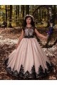 Satin & Lace Ball Gown Long Sleeveless Flower Girl Dress for Wedding Sheffield
