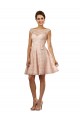 Soft Chiffon & Lace A-Line Knee Length Cap Sleeves Bridesmaid Dress Sheffield