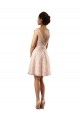 Soft Chiffon & Lace A-Line Knee Length Cap Sleeves Bridesmaid Dress Sheffield