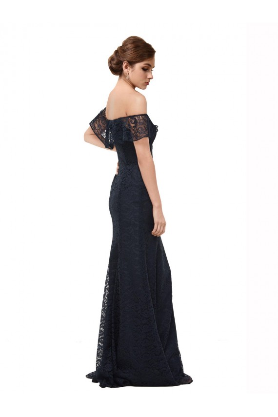 Lace Mermaid Long Flutter Sleeves Prom Dress / Bridesmaid Dress Sheffield