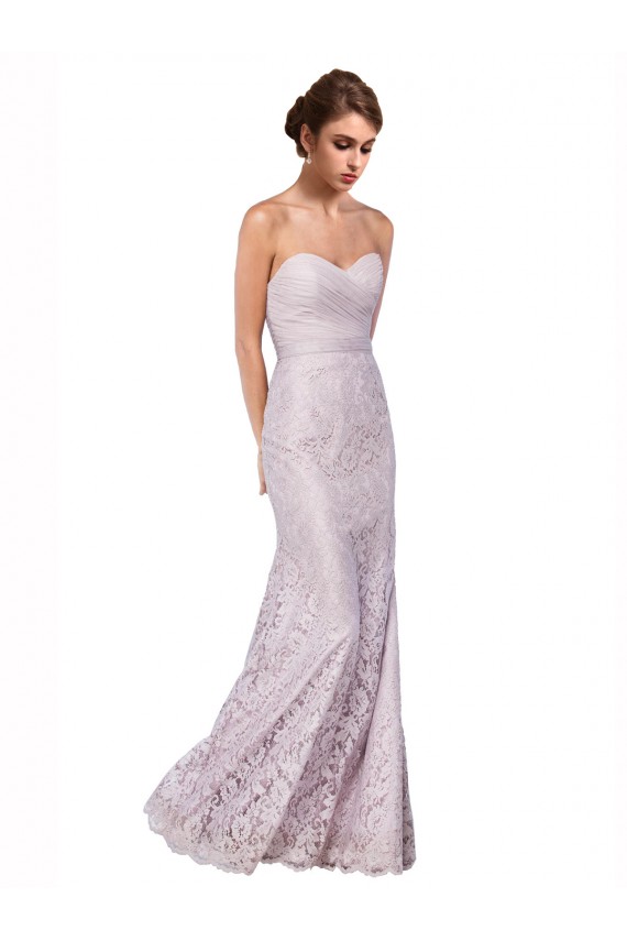 Lace Mermaid Long Sleeveless Bridesmaid Dress / Evening Dress Sheffield