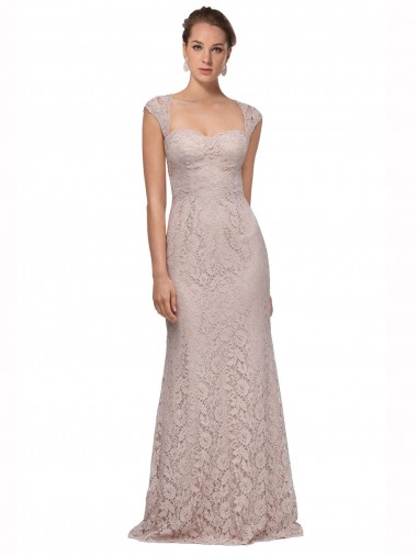 Lace Mermaid Long Cap Sleeves Bridesmaid Dress / Formal Dress Sheffield