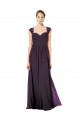 Soft Chiffon & Lace A-Line Long Sleeveless Keyhole Back Formal Dress / Bridesmaid Dress Sheffield