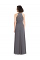 Soft Chiffon & Lace A-Line Long Sleeveless Bridesmaid Dress Sheffield