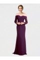 Soft Chiffon & Lace Mermaid Long Long Sleeves Low Back Bridesmaid Dress Sheffield